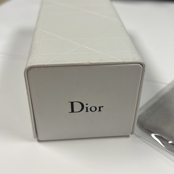 Dior Christian Dior White Rectangular Eyeglasses Sunglasses Case w/Cloth - Picture 5 of 6